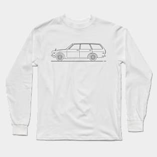 retro family car b Long Sleeve T-Shirt